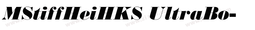 MStiffHeiHKS UltraBo字体转换
